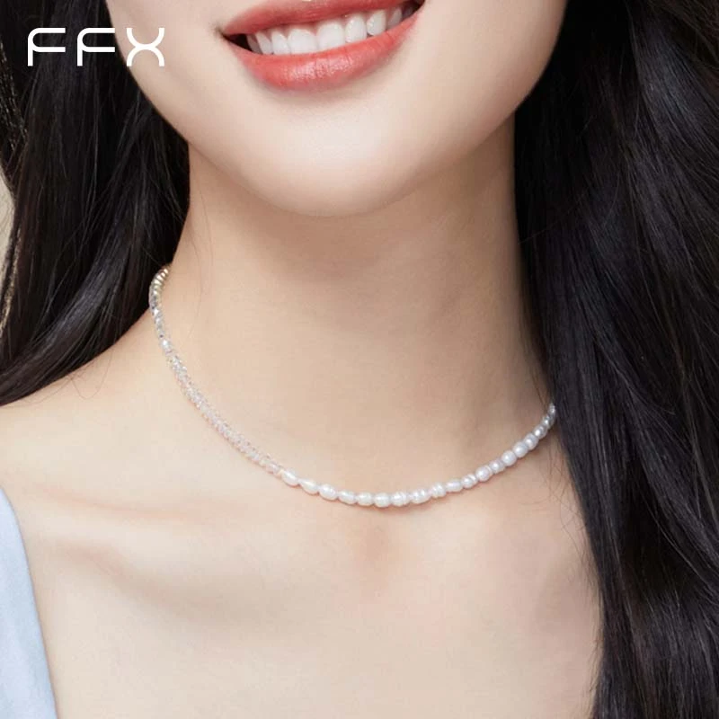 FFX 铜合金仿水晶项链 弗弗西FFX【精灵物语】仿水晶项链