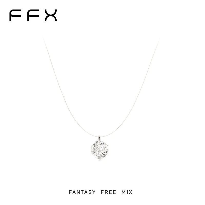 非金属合成锆石项链 FFX设计师【原创】定制款【玫瑰花园】八角锆项链