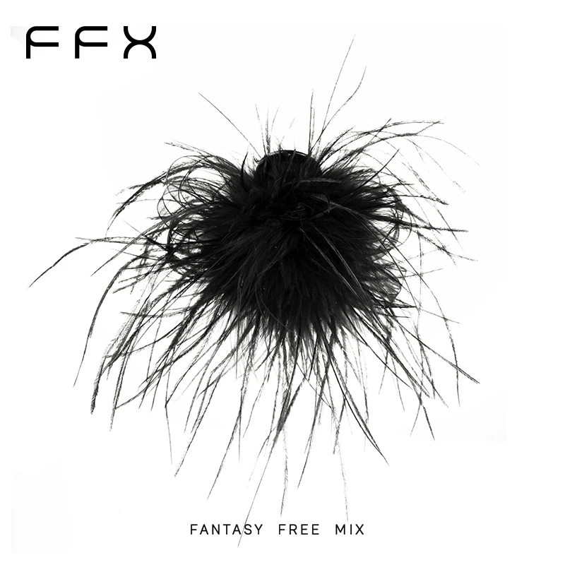 弗弗西FFX【漫天风华】高级鸵鸟毛加长加密显发量氛围感羽毛抓夹