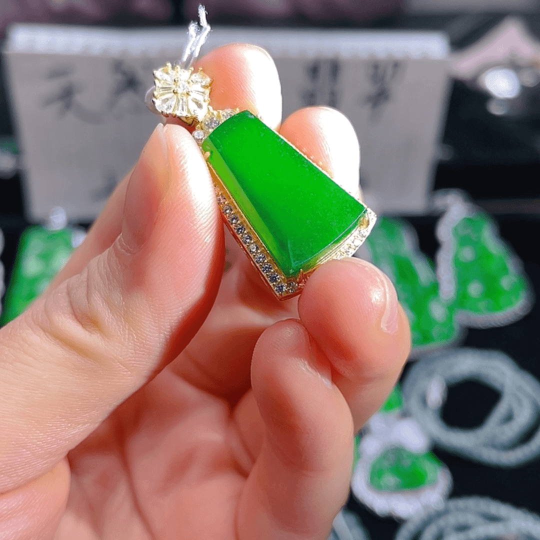 【闪购商品】翡翠颈饰银S925镶嵌