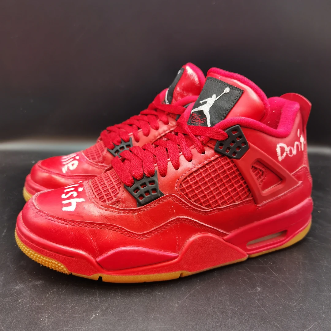 38码 AJ4 刮刮乐 中国红 二手球鞋无原盒