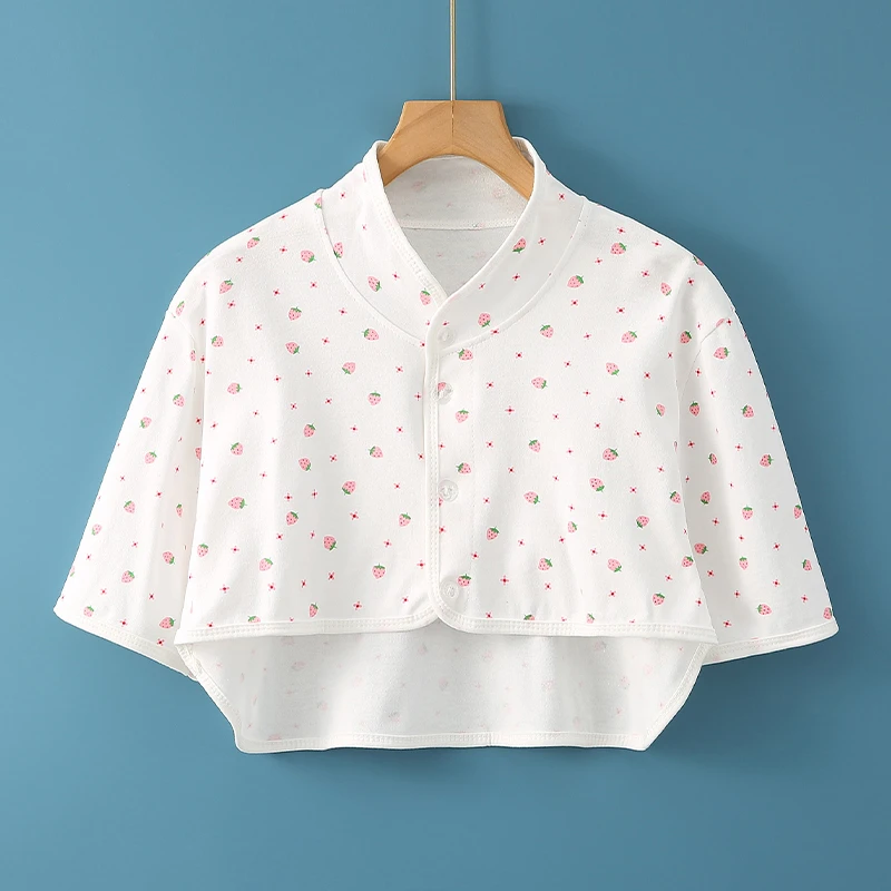 夏季坎肩男女彩棉护肩透气空调房防寒孕产妇月子肩膀保暖喂奶披肩