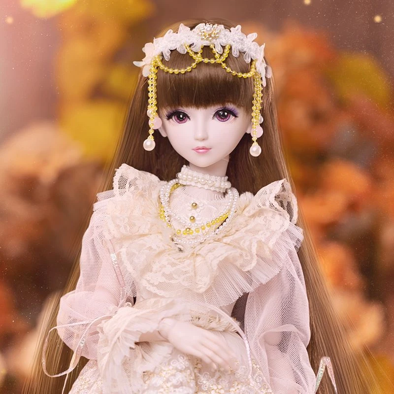 叶罗丽娃娃60厘米知秋女孩玩具礼物公主玩具仿真换装娃娃