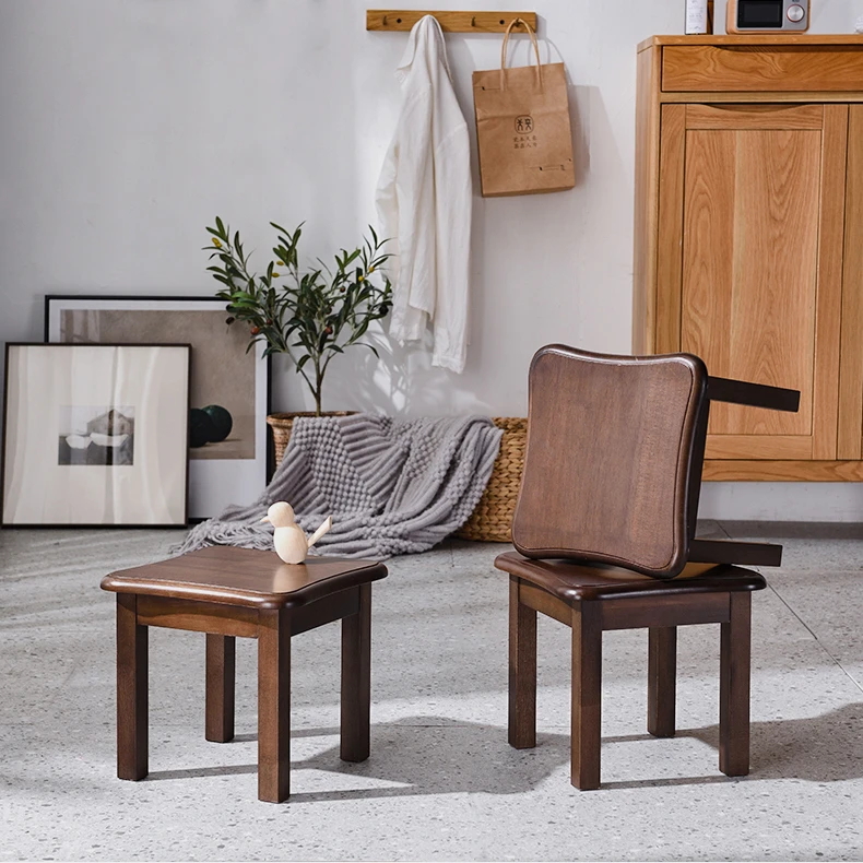 【圆弧小凳】实木家用小茶几北欧两用沙发凳客厅小凳子实木凳子简约