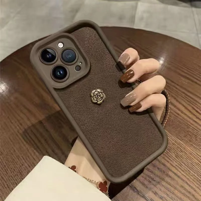 月坑山茶花苹果15promax手机壳全包iPhone14软壳13小众12防摔14P