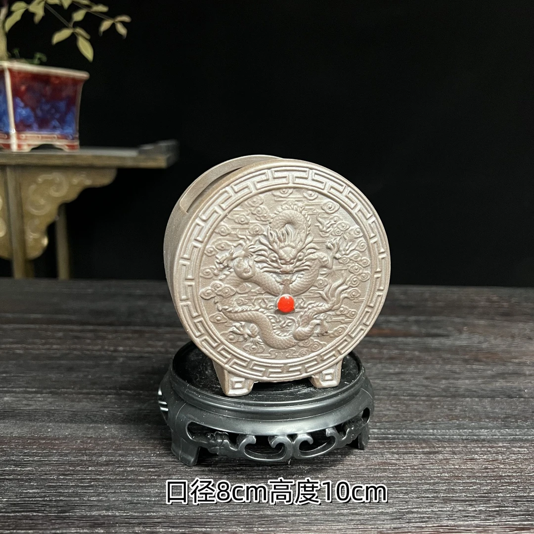 扇形造景花盆陶瓷中式绿植黄杨竹子金弹子三角梅专用盆景盆