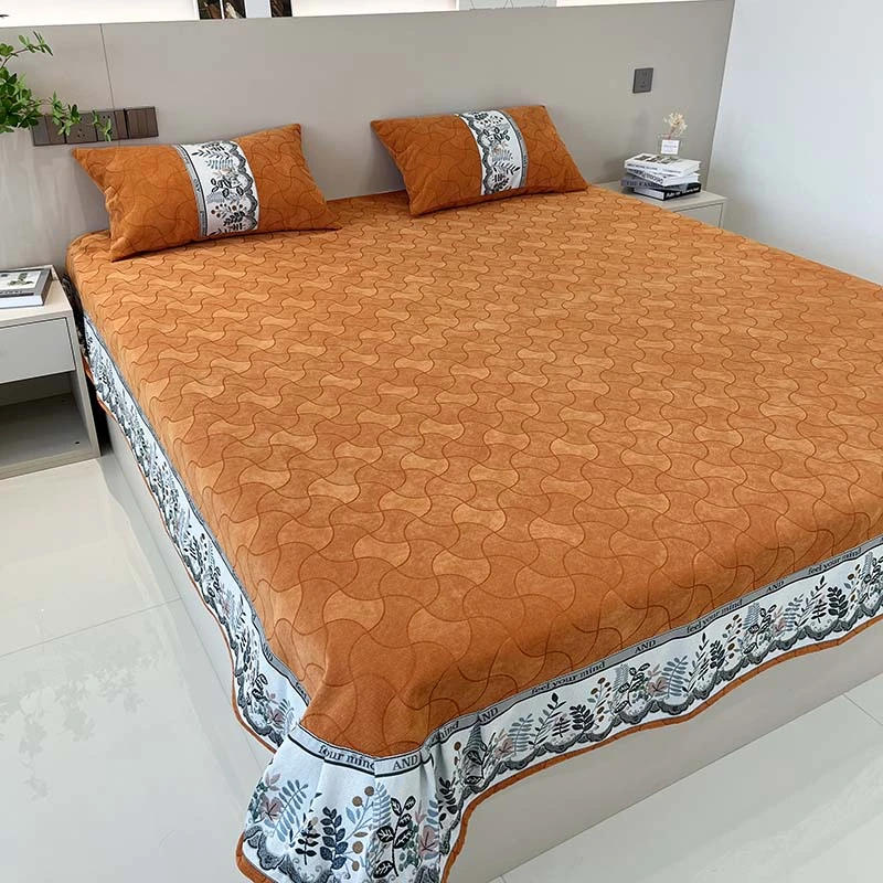 峻杨（水波款床用床盖）四季通用雪尼尔亲肤舒适耐磨耐脏床盖