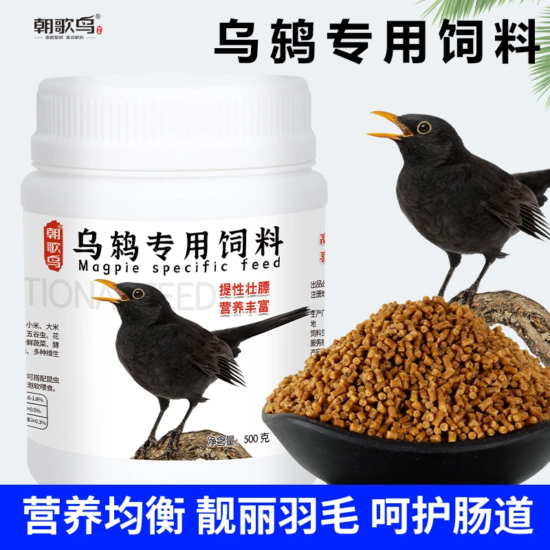 乌鸫专用百舌黑鸟肥膘营养高级鸟粮直销鸟食黑鸫雏鸟食物乌鸫鸟粮