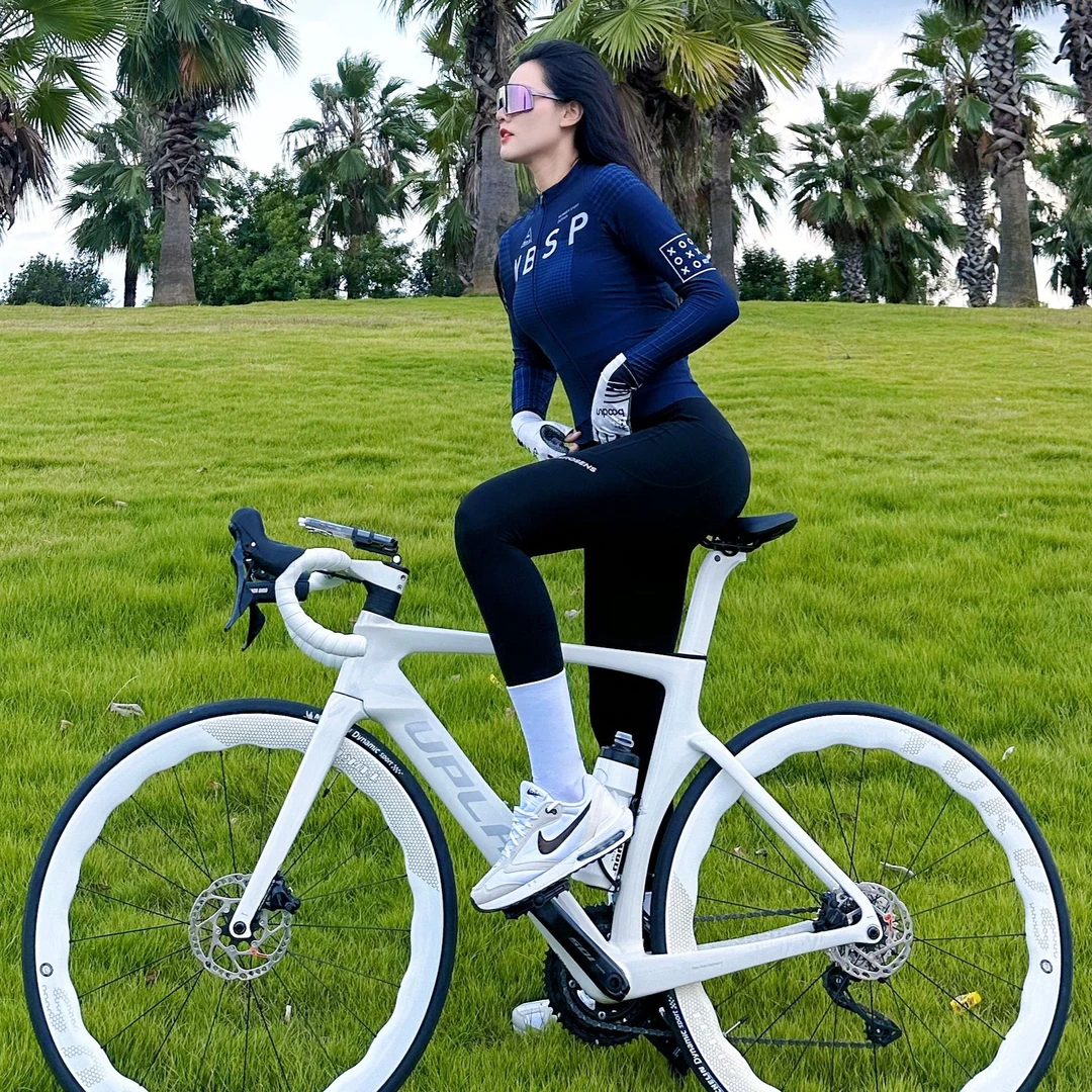 NBSP2025夏季OVERDRIVE系列藏青色Pro超酷透气薄款长袖骑行服