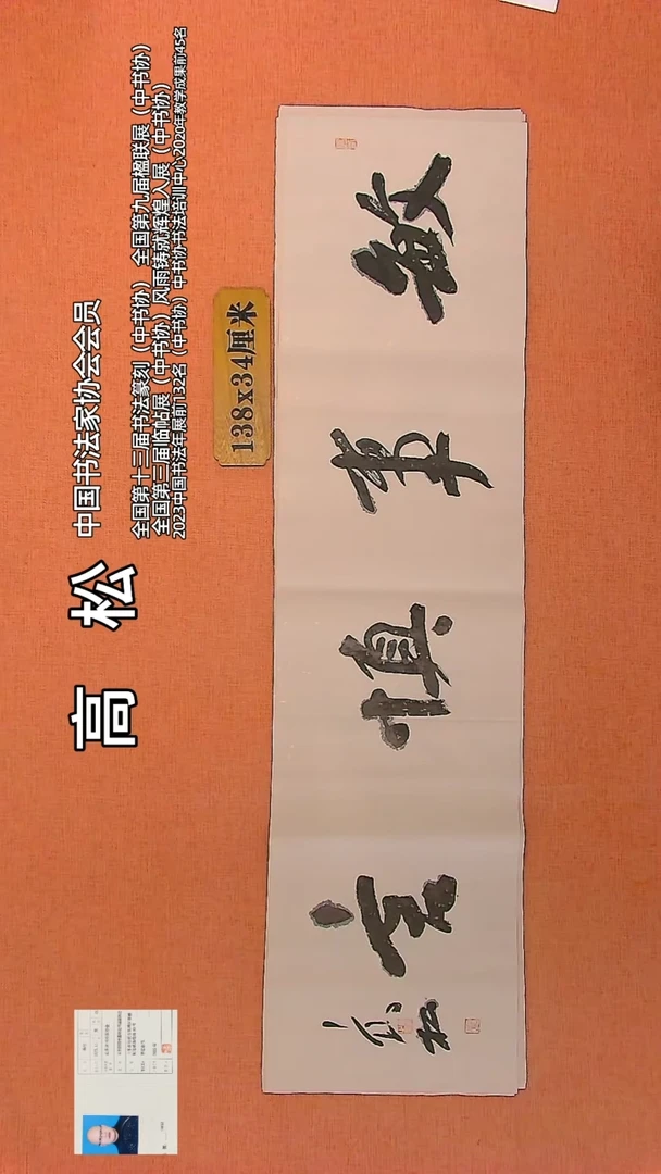 【闪购商品】书法107 中书协会员高松老师作品