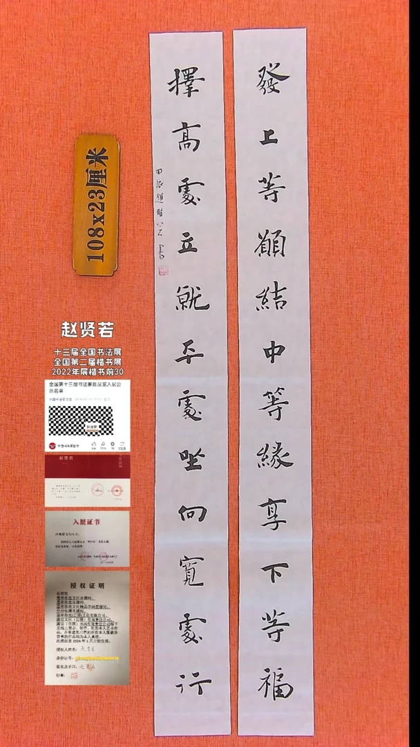 【闪购商品】书法87  十三届国展入展赵贤若老师作品*