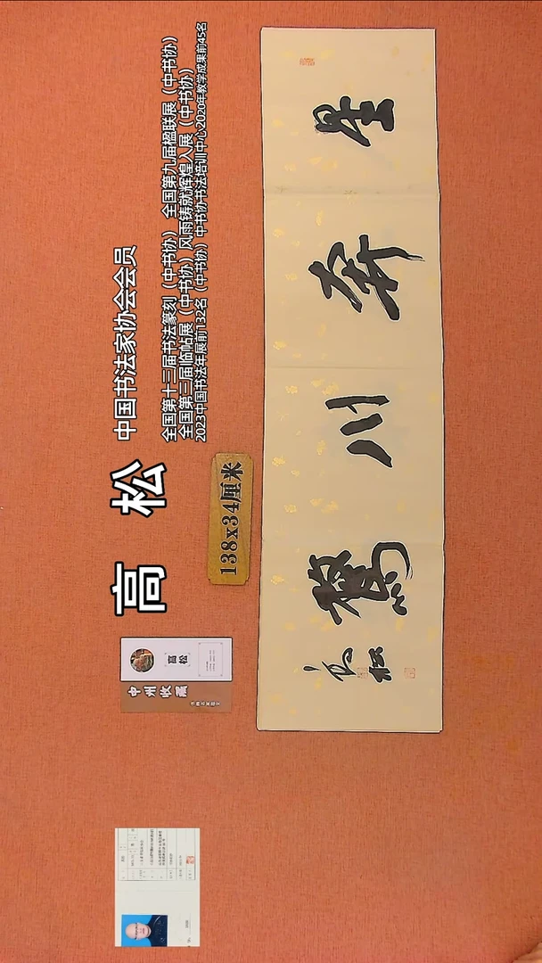 【闪购商品】书法67 中书协会员高松老师作品