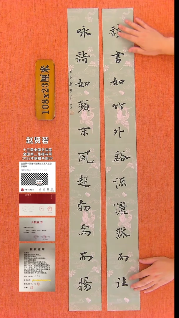 【闪购商品】书法188 十三届国展入展赵贤若老师作品*