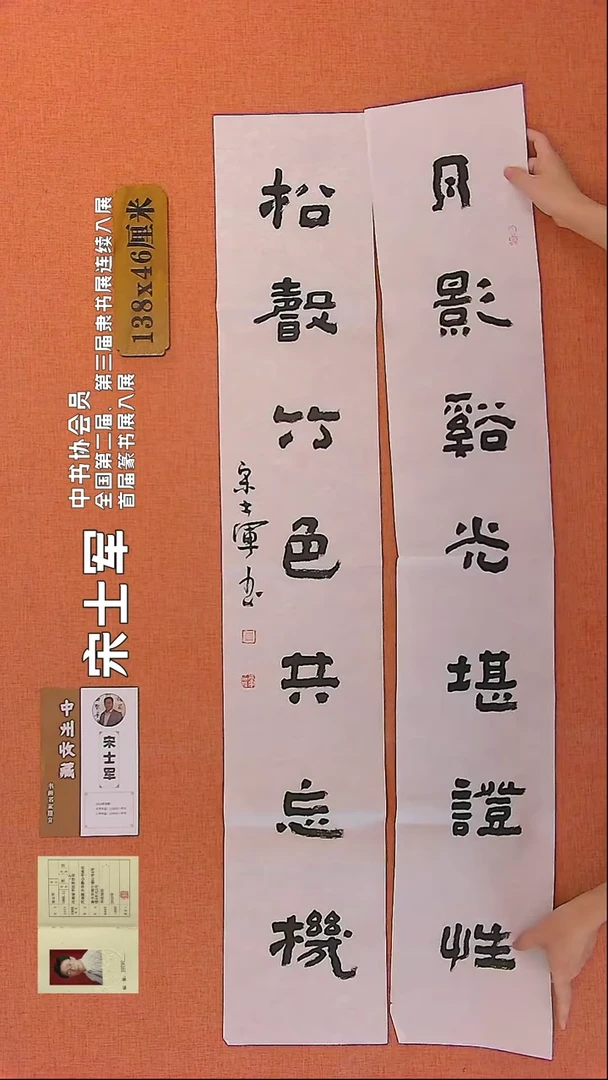 【闪购商品】书法322 中书协会员宋士军老师作品*