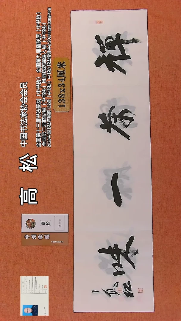 【闪购商品】书法11 中书协会员高松老师作品
