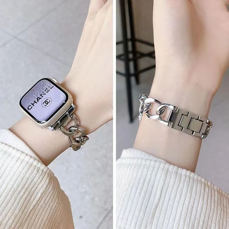 适用红米Redmi watch4手表表带watch3/2青春版金属表链钢带小香风
