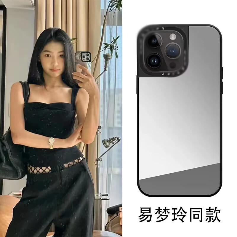 casetify14Pro手机壳镜面iPhone13黑边框苹果12Promax高颜值