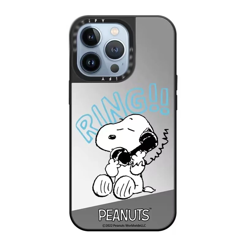 case镜面14ProMax手机壳iPhone13高级感12卡通11pro高颜值