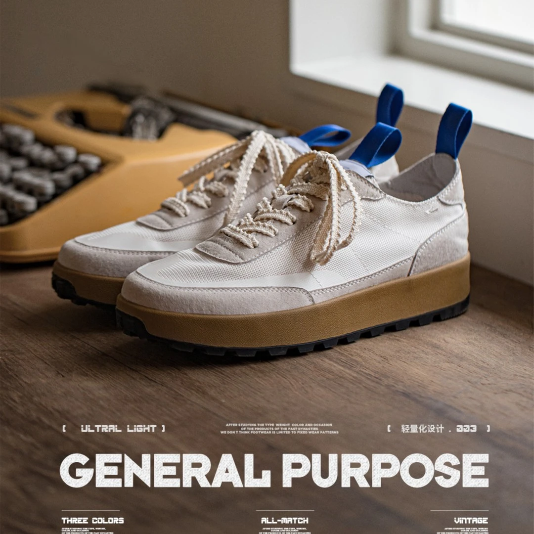 【马登】恒星鞋复古运动厚底华夫鞋男秋冬透气新款薄款休闲阿甘鞋