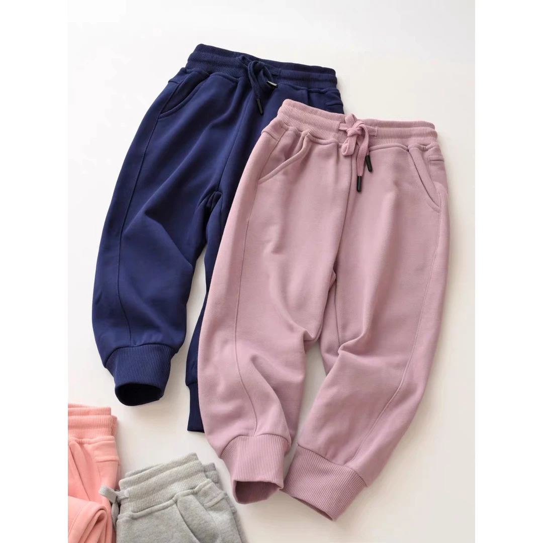 儿童春秋款毛圈卫裤长裤 110-160码 身高加10拍