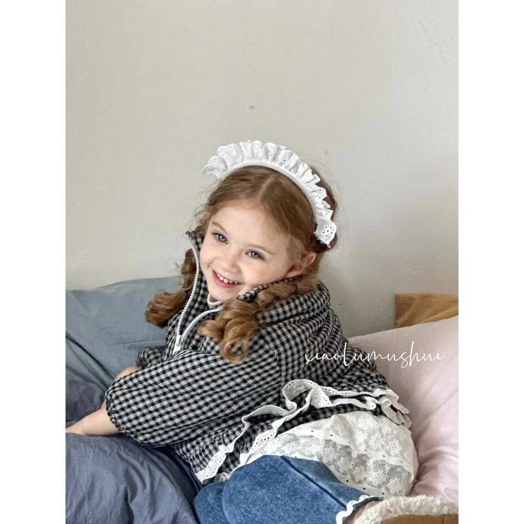 XLMS·冬~格子蕾丝外套24825（汉服外套）