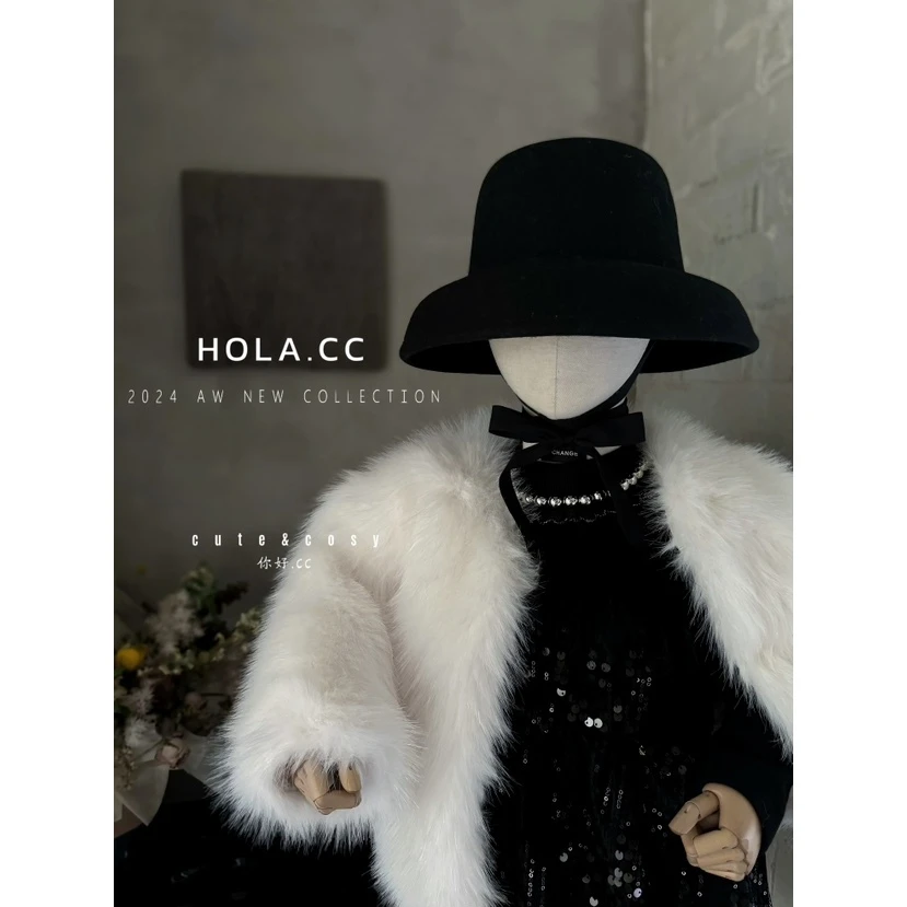 HOLA.CC·冬~亮丝毛毛外套8661(汉服外套)