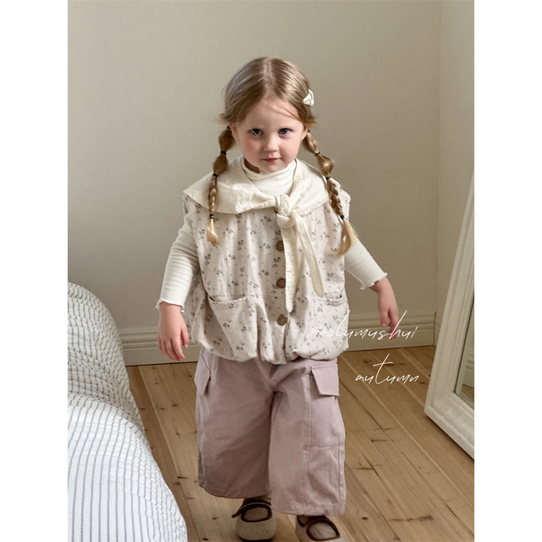 XLMS~海军领碎花马甲24587