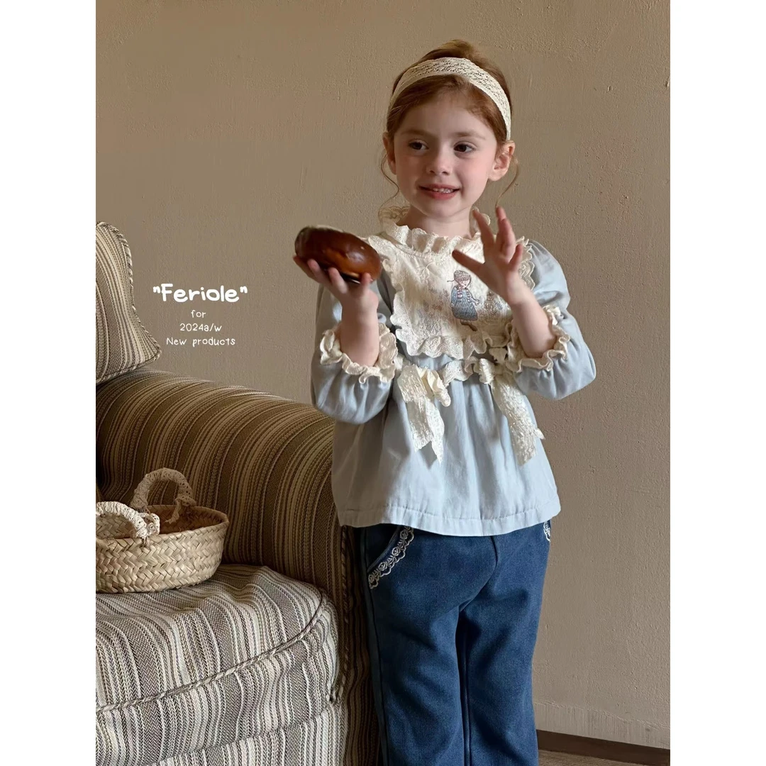 FLL·冬~木耳花边娃娃衫52522（汉服衬衫）