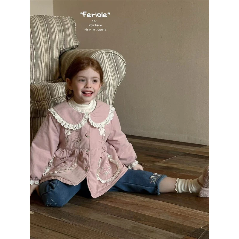 FLL·冬~花边翻领外套52332（汉服外套）