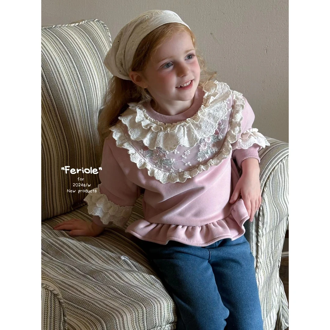 FLL·冬~法式蕾丝花边卫衣52500（汉服卫衣）