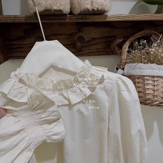 AA85 ZIMO~木耳边领娃娃衫8331