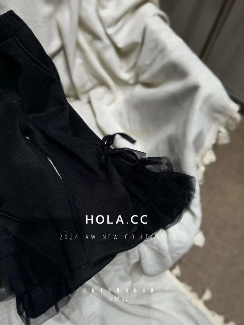 HOLA.CC·冬~蛋糕纱纱喇叭裤8702（汉服裤）