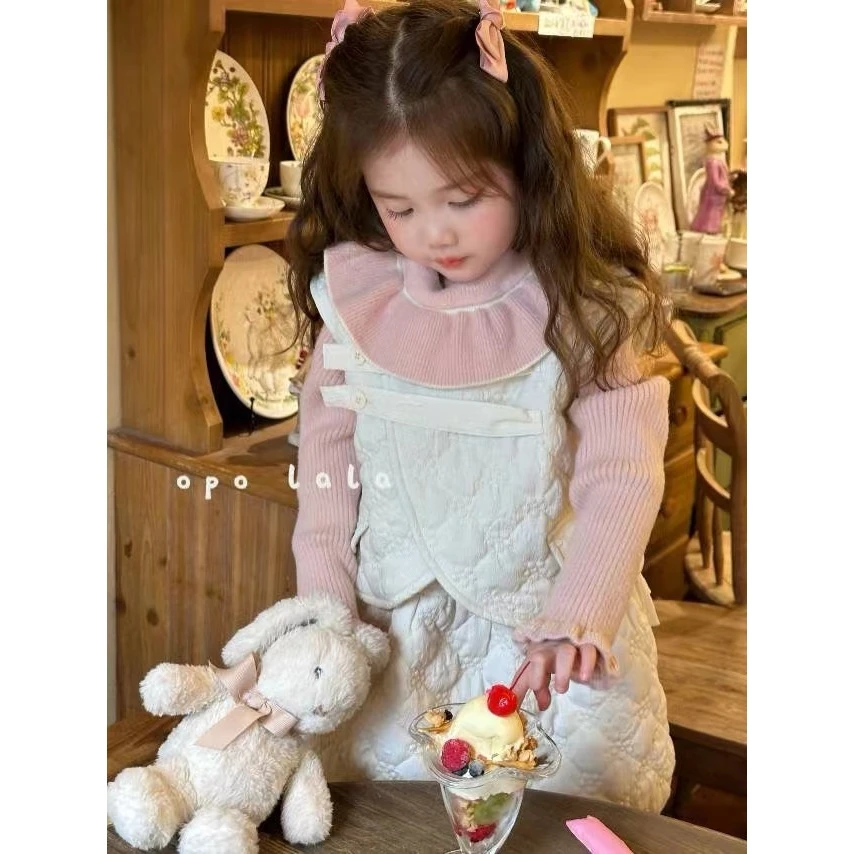 Opo La La·冬~小花绗线两件套6982