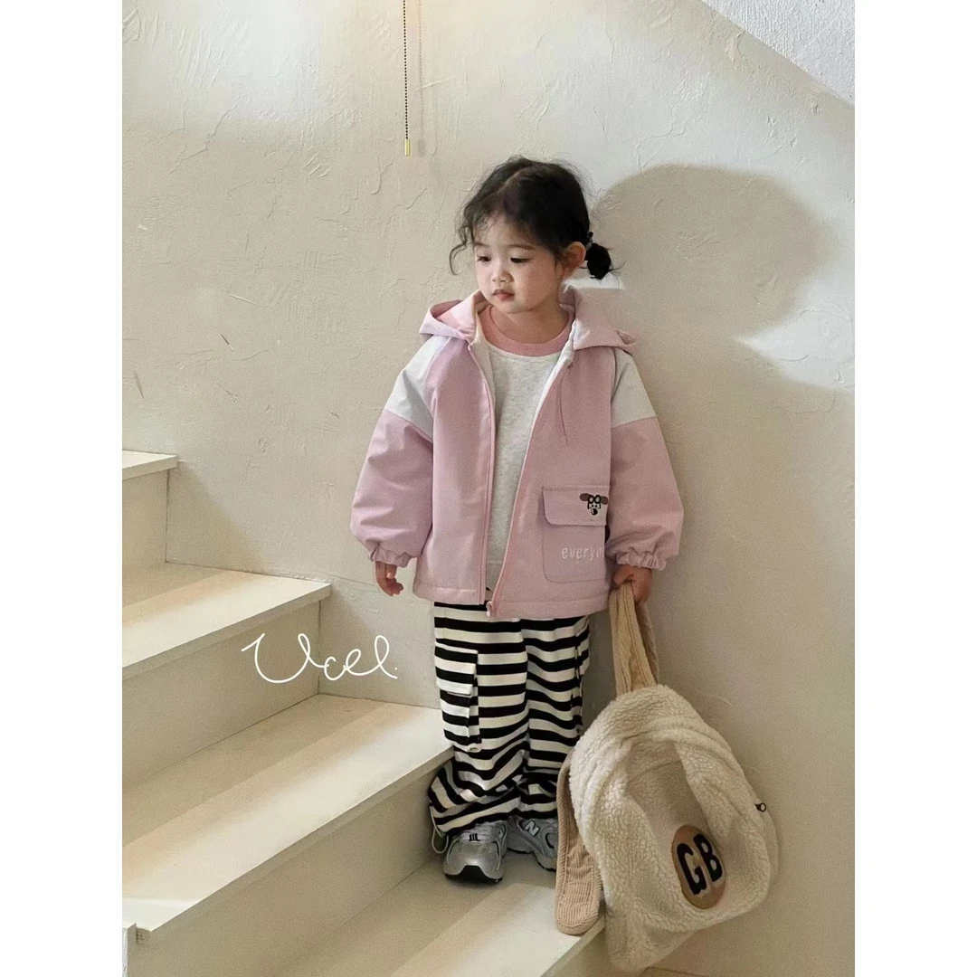 釉兮~小熊条纹休闲裤256136