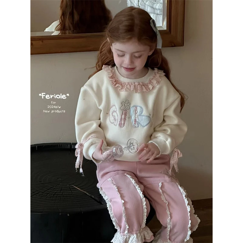 FLL·冬~花边领字母卫衣52268（汉服卫衣）