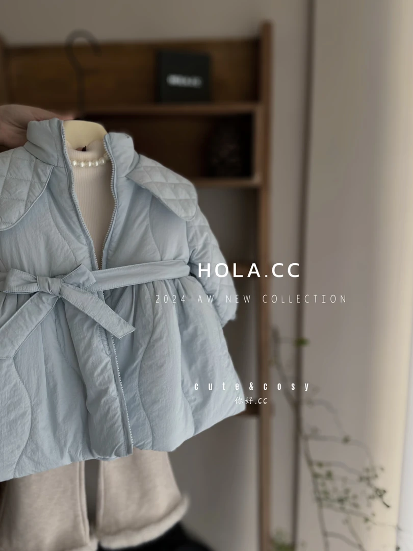 秋冬季套装组合HD034（汉服）蓝棉服+米裤子