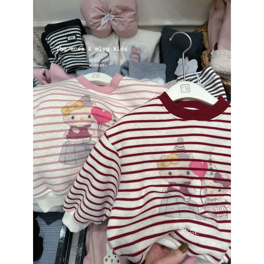 釉兮·冬~条纹卫衣U258581（汉服卫衣）