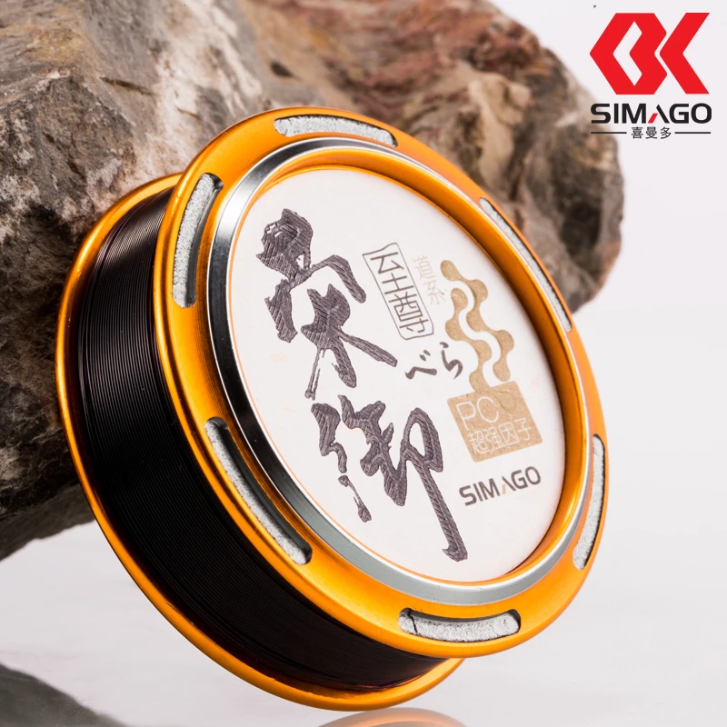 喜曼多正品荣御50米台钓主线子线竞技钓鱼线PC尼龙线切水快不打卷