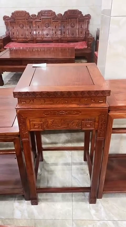 【闪购商品】紫檀木类成套家具大果紫檀高花几
