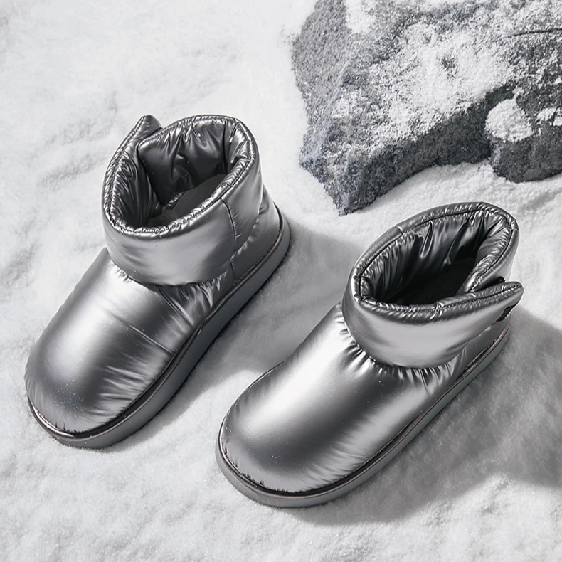 POSEE【厚底4cm】第五元素秋冬雪地靴女款保暖户外厚底防水防滑棉鞋