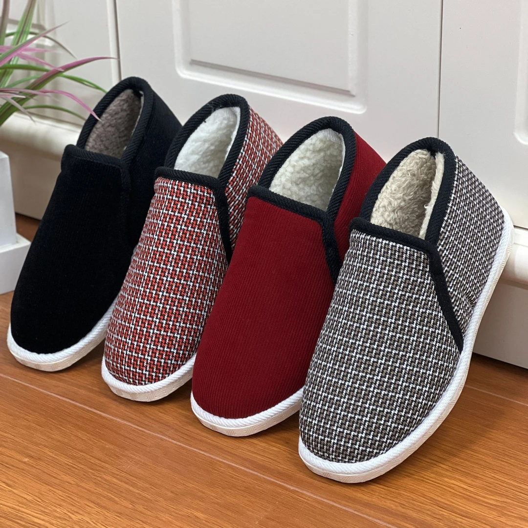 YIDISEN/意迪森老北京布鞋厚底妈妈鞋牛筋底老年老人包跟手工棉鞋