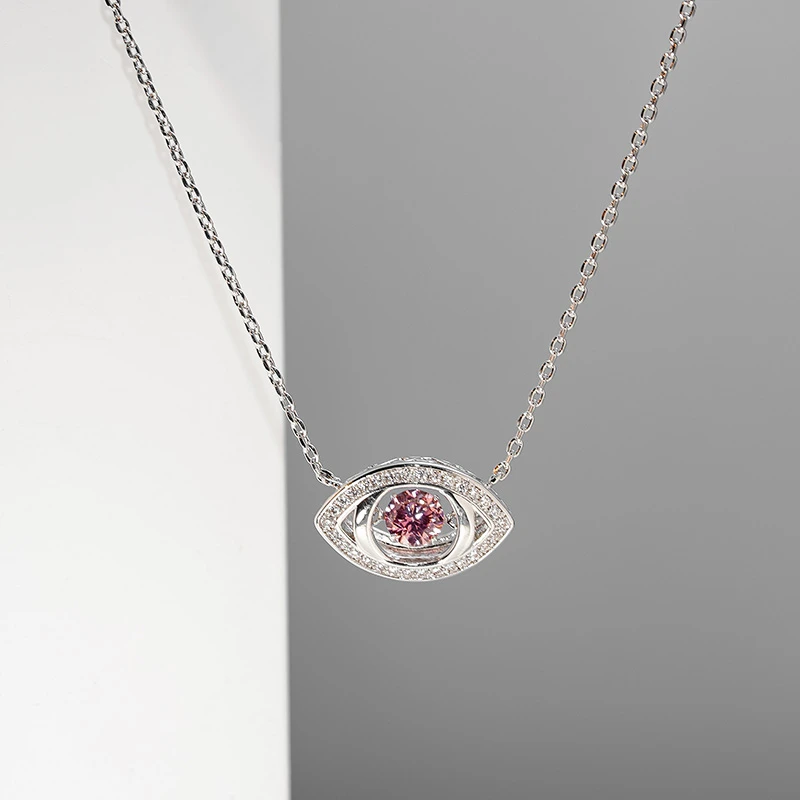 羽兮 铜合金项链 【恶魔之眼】时尚轻奢百搭锆石气质项链坠链