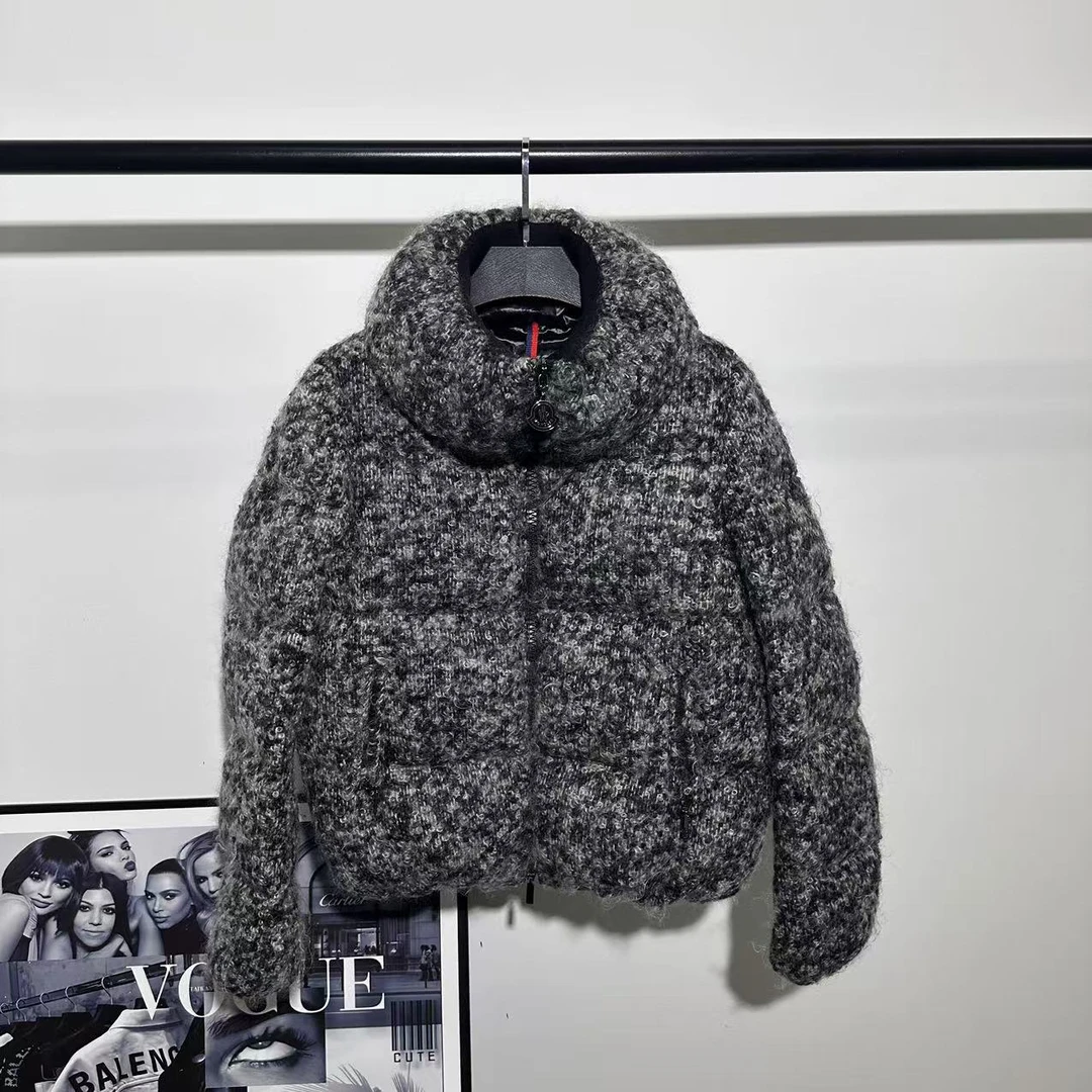 99新 蒙口 蒙口毛呢羽绒服/0码