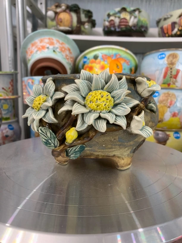 陶然品牌绿花花盆