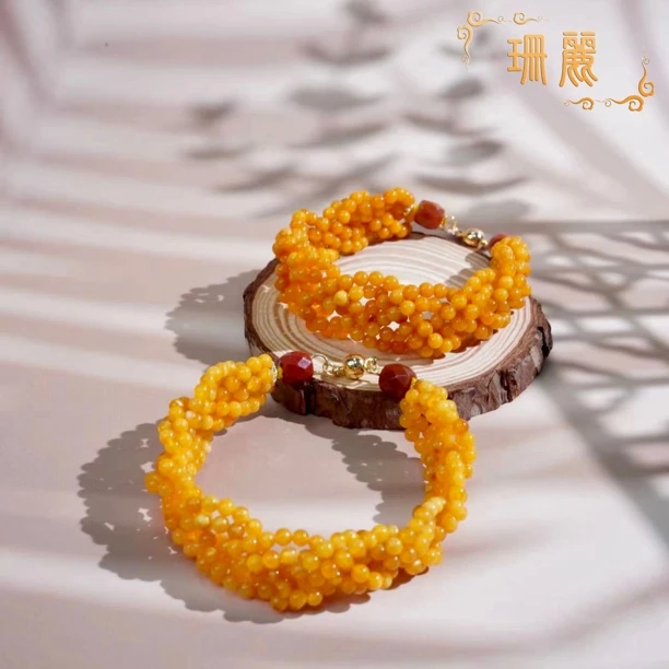 【珊丽】蜜蜡国风编织款设计款·六股·多样性发货