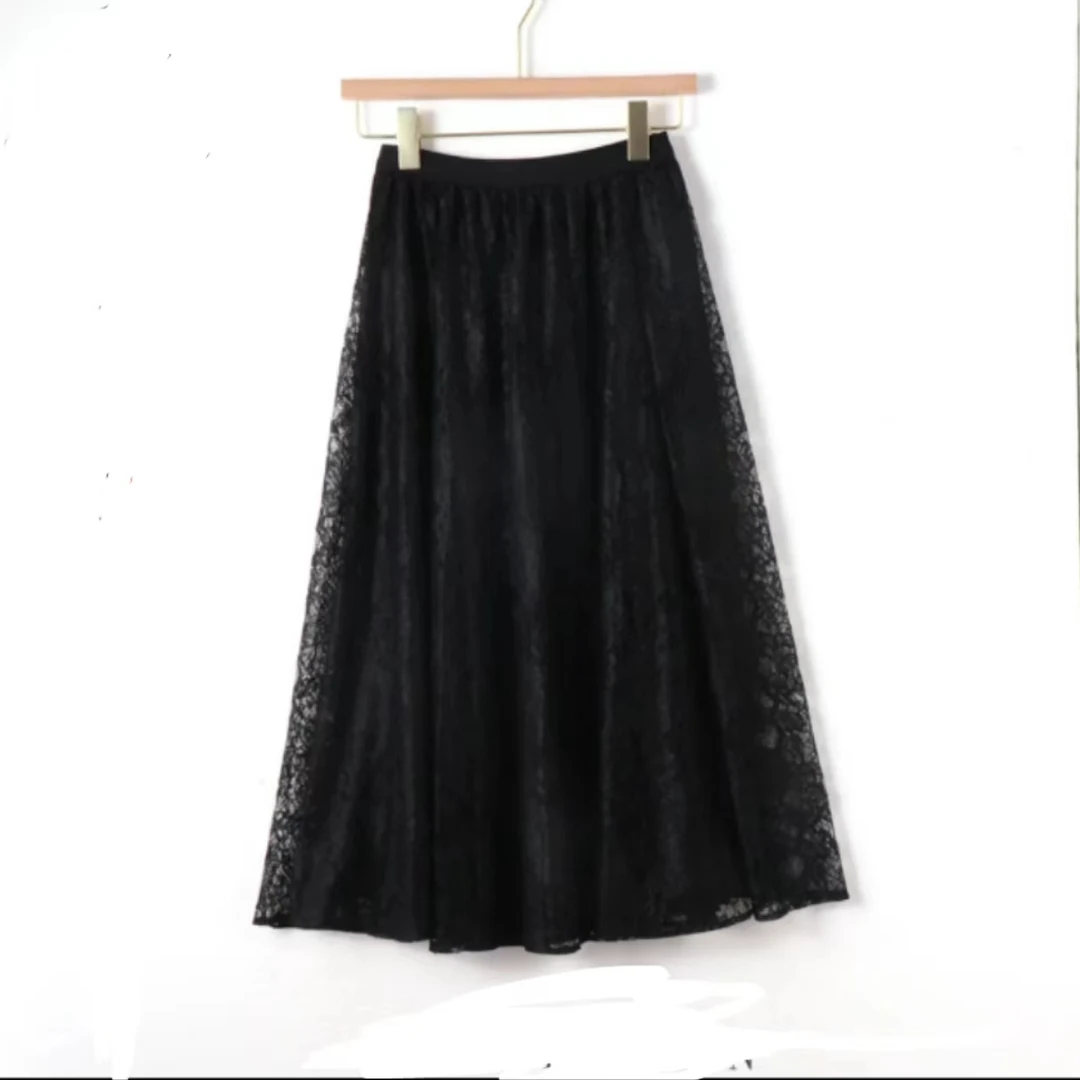 【主播推荐】2024秋季新款休闲中长款百搭修身休闲风半身A字裙