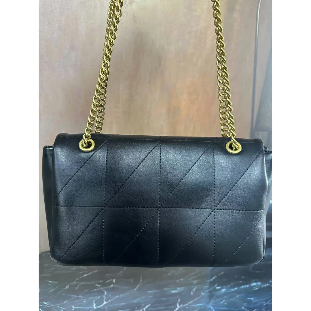 姝宴真皮女包2链条黑色