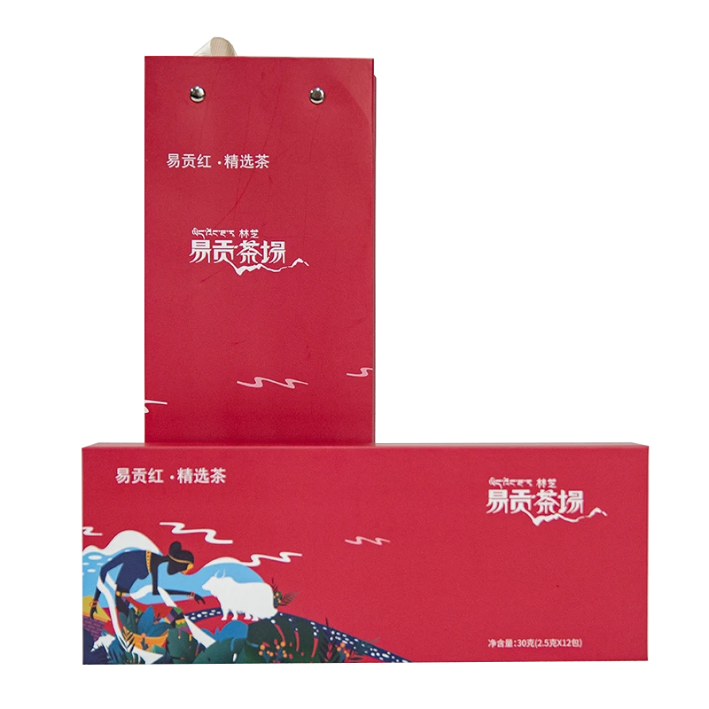 雪域茶谷易贡茶场高原有机红茶/绿茶中秋伴手礼30g（2.5g×12袋）