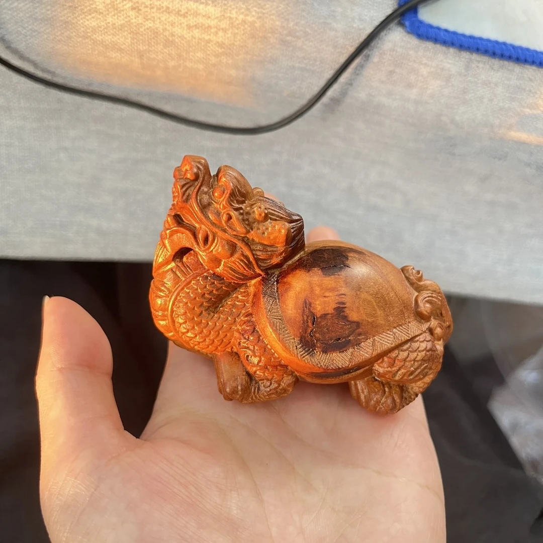 雷 木 龙龟摆件手把件-831015