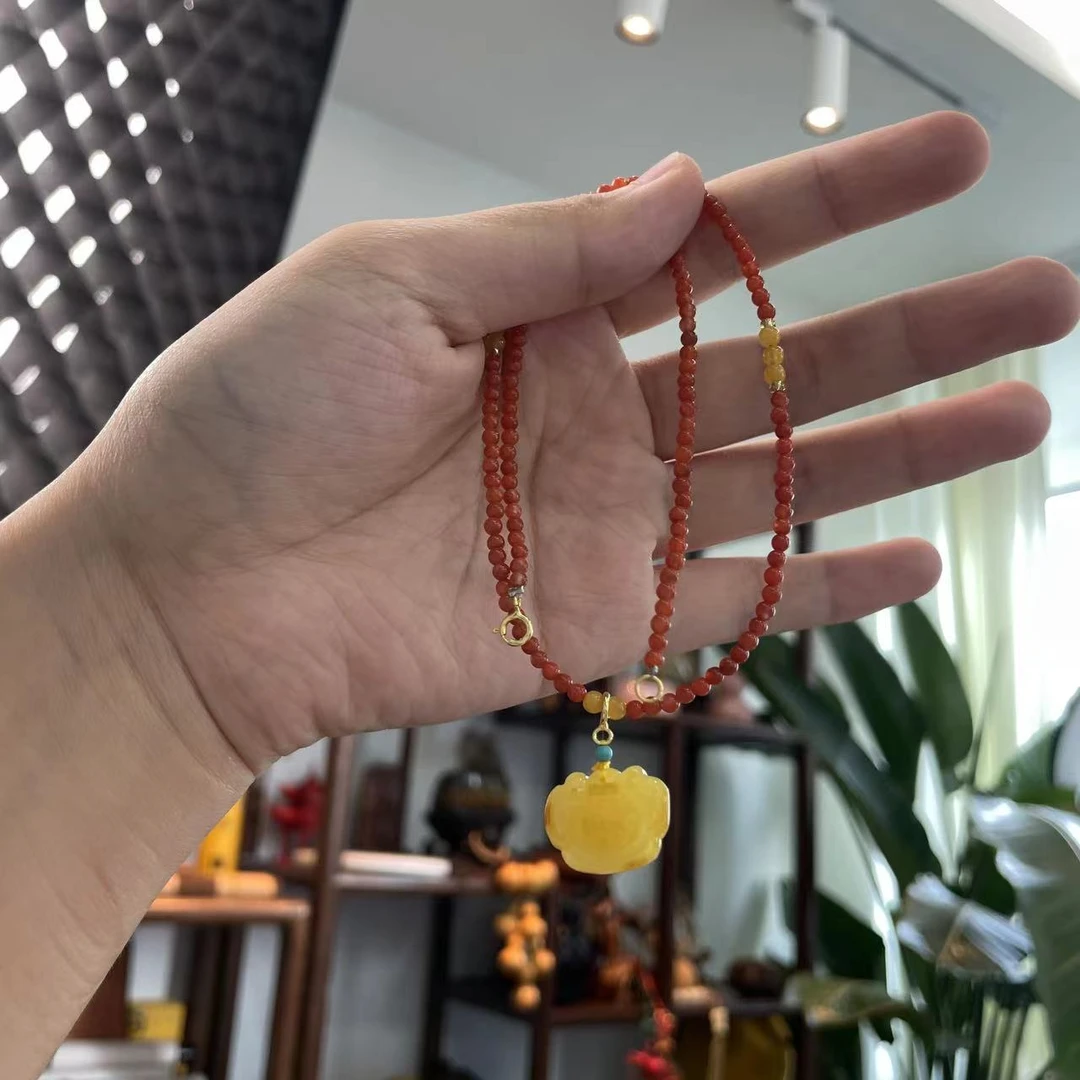 南红蜜蜡颈饰设计款-824169